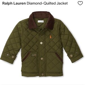 Ralph Lauren Olive Diamond-Quilted Jacket